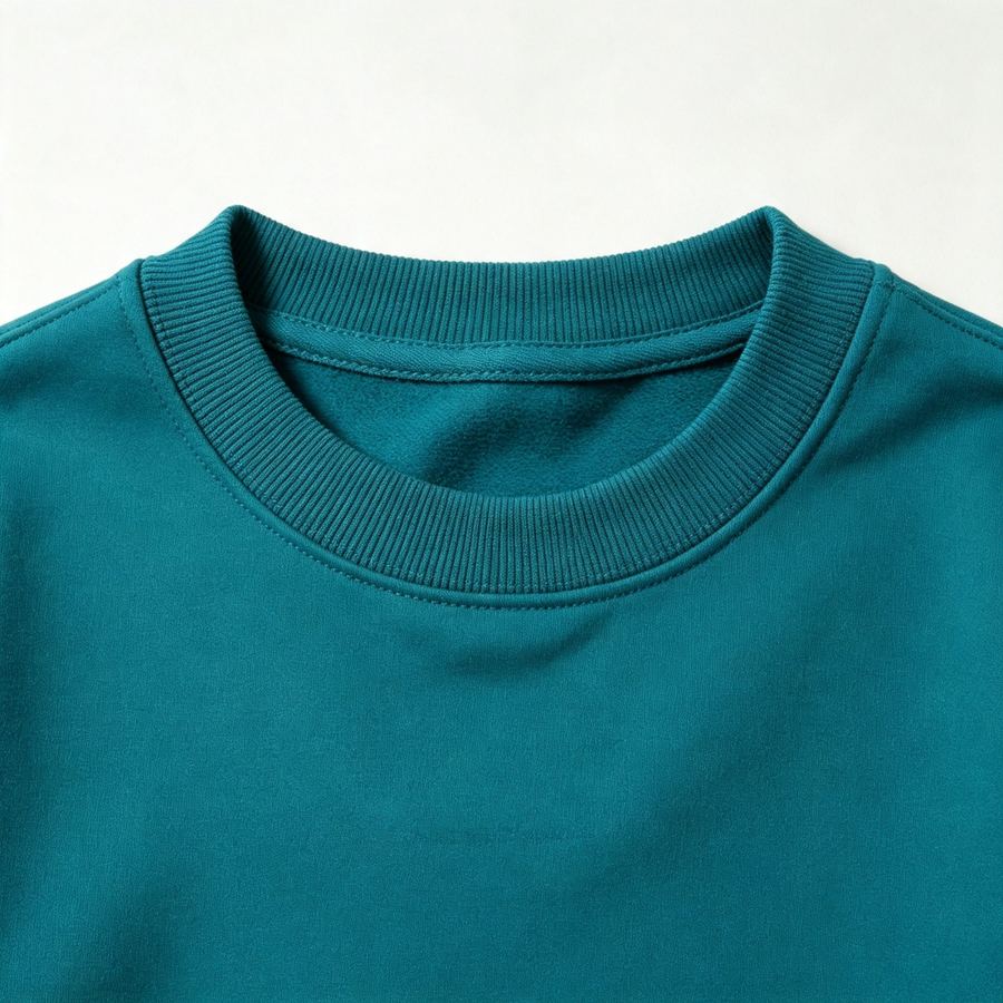 Khijaali Industry Crew Neck — ribbed collar detail